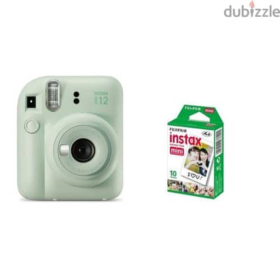 instax mini 12 mint green with 10 sheets