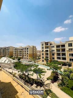 Apartment for a snapshot price inside a fully-serviced compound for sale with a wonderful sea view on the landscape in Sarai New Cairo