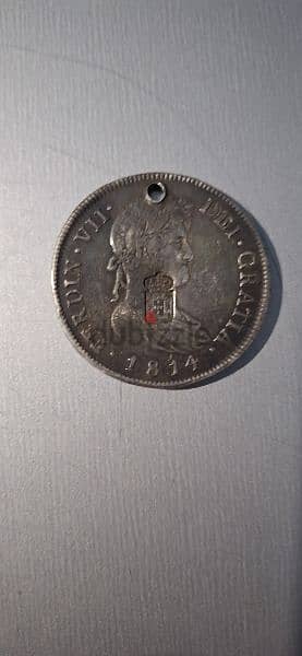 Rare Hispanic Coin 1814 1