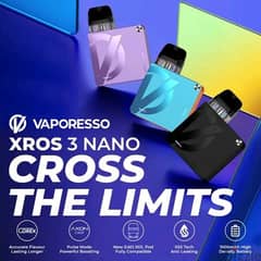 فابوريسو اكس روس 3 نانو فيب جديد متبرشم Vaporesso XROS 3 Nano vape now