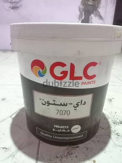 دهان GLC داي ستون ابيض 7070 عالي الجودة 15كيلو