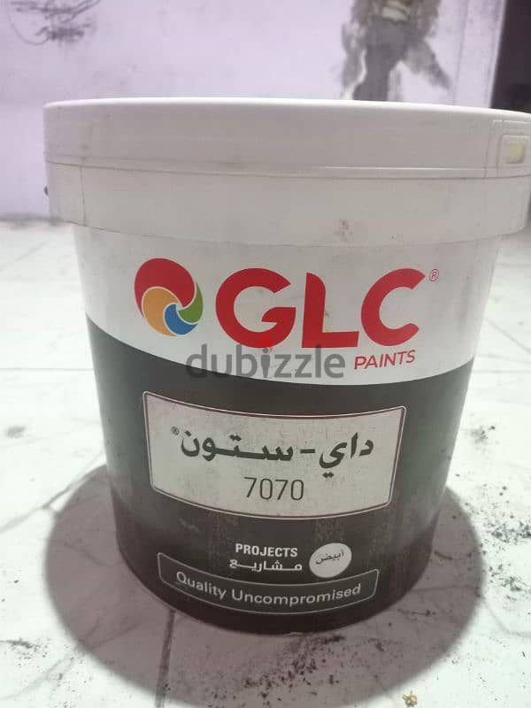 دهان GLC داي ستون ابيض 7070 عالي الجودة 15كيلو 0