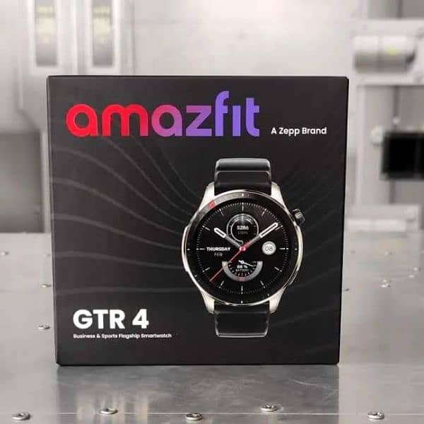 Amazfit Gtr 4 with full package and extra metal strap 0