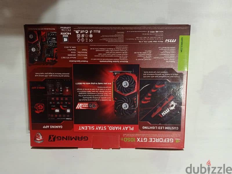 MSI GEFORCE 1050 Ti 4GB 5