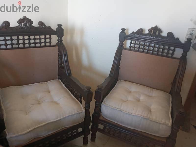 arabesque chairs    2 for LE 2500   ,   4 for LE4500 2