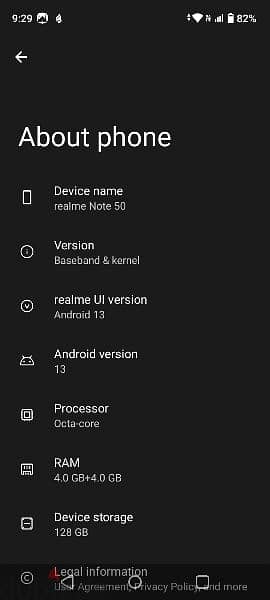 realme note 50 ( 4 ram 128GB ) 5