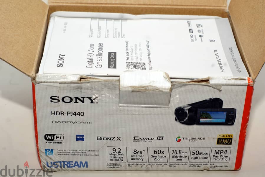 سوني هاند كام Sony HDR-PJ440 Full HD 8GB Handycam 8