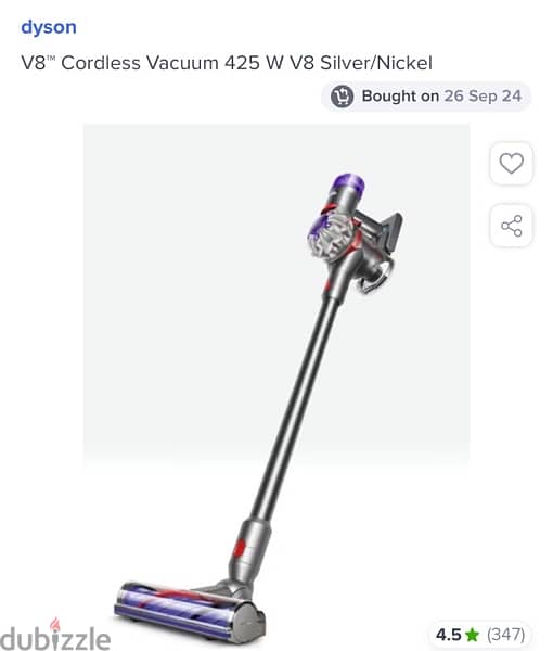 Dyson V8 Cordless Vacuum 0