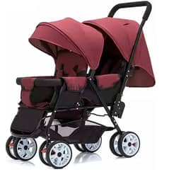 twins stroller— new