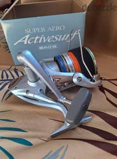 Shimano super aero activesurf مكنة صيد شيمانو تشويح