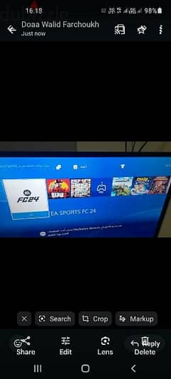 ps 4 slim + 1joystick  + 7 games 1tera off line