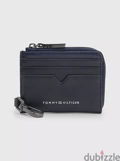 Tommy Hilfiger leather card holder with zipper