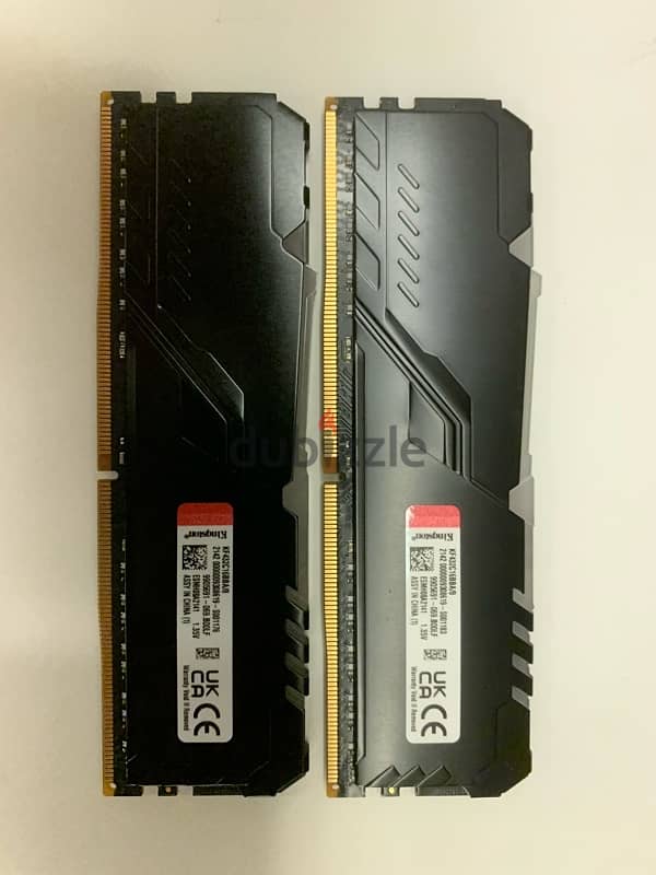 Kingston Fury Beast 8Gb DDR4 3200Mhz RGB Desktop Memory (2 sticks) 1