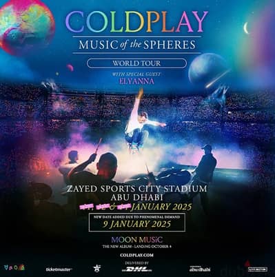 Coldplay Abu Dhabi 14th of Jan