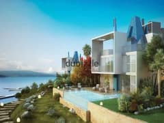 Twin house with a distinctive view for sale in Monte Galala Village, fully finished