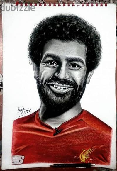 رسم بورتريه لاي شخص بالفحم والألوان باحترافيه