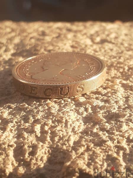 1983 one pound coin Elizabeth ii 2