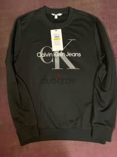 calvin klein black sweatshirt size Midium