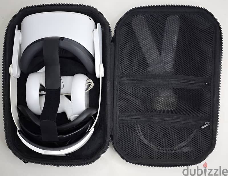 Meta Quest 2 VR 128GB With Strap, Hard Case and Silicon Face Pad 0