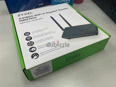 (متاح خمس قطع)zyxel AX1800 Nbg7510 wifi6 زيرو جديد