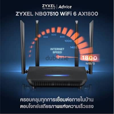 zyxel AX1800 Nbg7510 wifi6 زيرو جديد