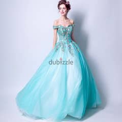 Engagement Gown/Dress- Elegant Turquoise 0