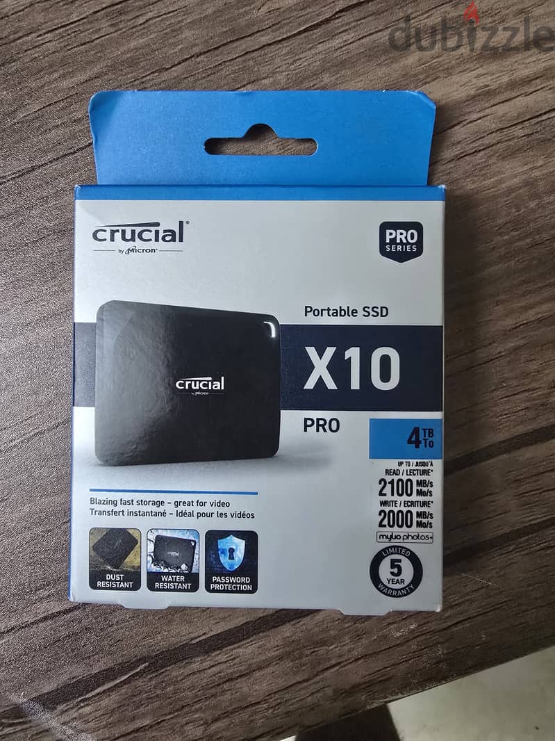 Crucial x10 Pro 20gbs 4tb external ssd 0