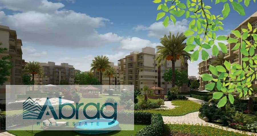 For sale, 3-bedroom apartment, 150 square meters, 5% down payment, 8-year installments, Ashgar City Compound, October Gardens 2