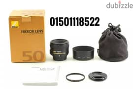 لينس نيكون Lens NIKON 50mm F1.8G جديد بالبوكس