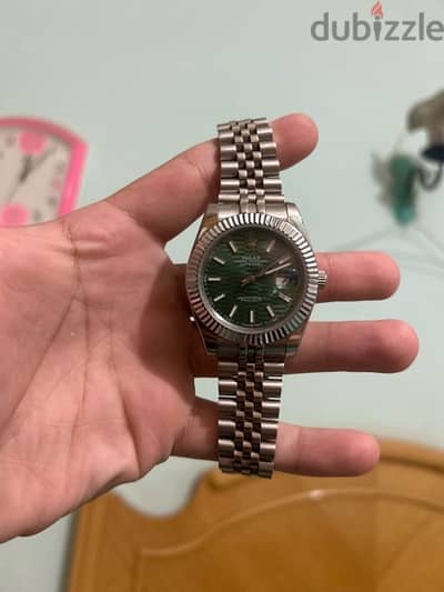 Rolex Date Just Green