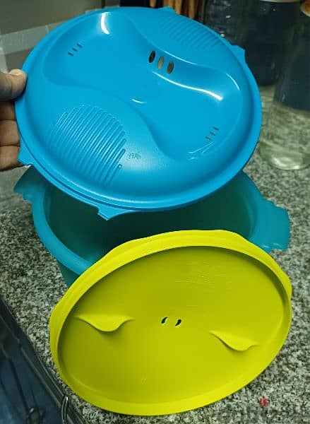 حلة TupperWare لعمل الأرز و المكرونة داخل الميكرويف 4