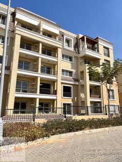 Apartment 111m sea view with 130m garden for sale with a very special down payment and installments over 8 years in Sarai Compound in New Cairo