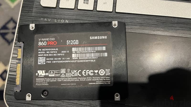 هارد samsung 860 pro ssd 512gb 1