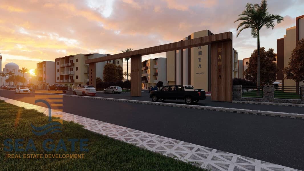 unit 115 meter for sale , in Bahya Compound , one of the projects of Sea gate Real Estate Development Company in Marsa Matrouh 1