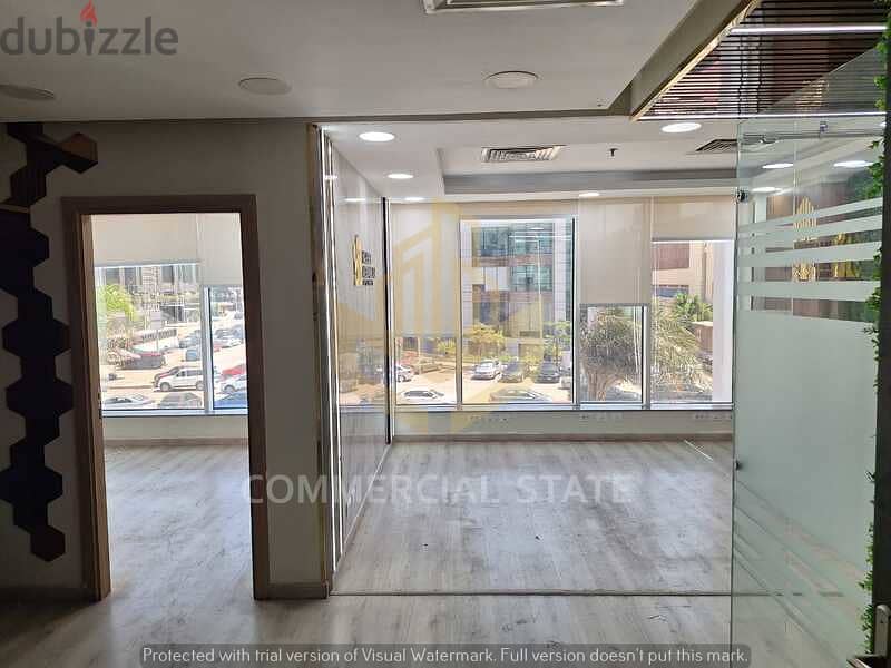 Finished Office at Trivium for Rent 150m-مكتب جاهز للايجار في تريفيوم 1