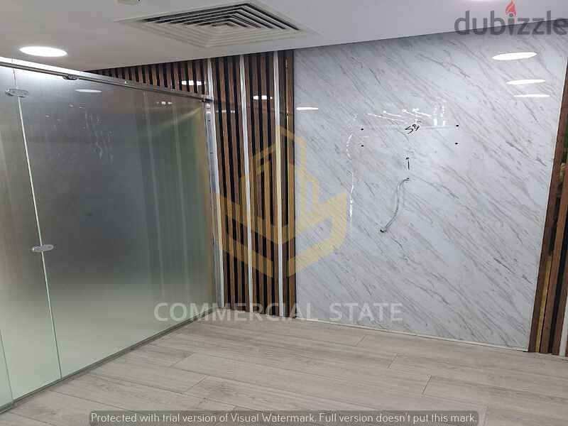 Finished Office at Trivium for Rent 150m-مكتب جاهز للايجار في تريفيوم 7