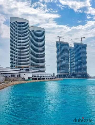 halet for sale, immediate delivery, fully finished in New Alamein    You will receive a distinctive apartment - on the sea and the new Alamein Towers