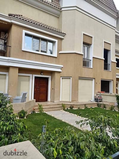 Townhouse villa for sale in installments in Sarai Compound, New Cairo, next to Madinaty