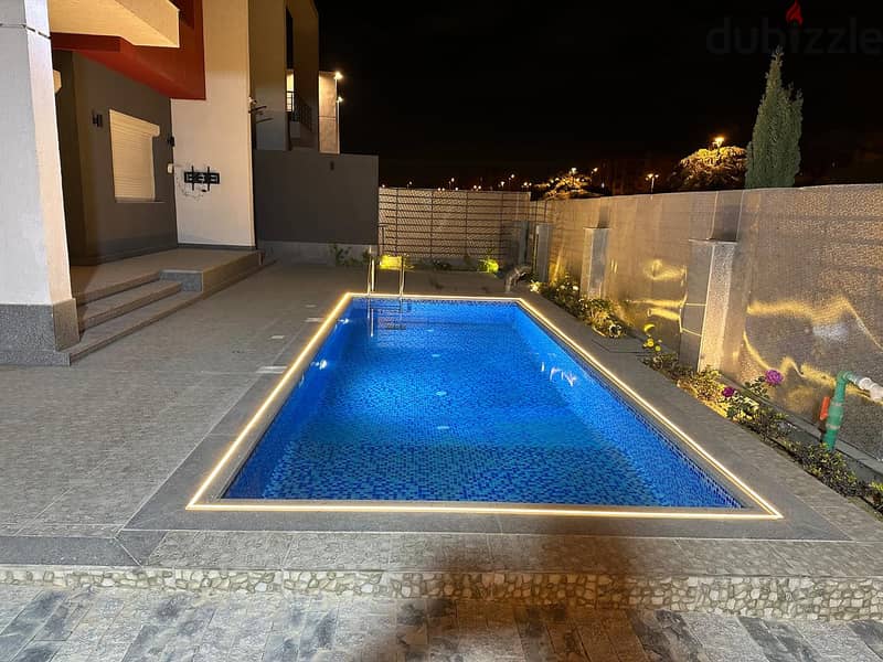 Furnished villa for rent in Madinaty with swimming pool فيلا ايجار 320 2