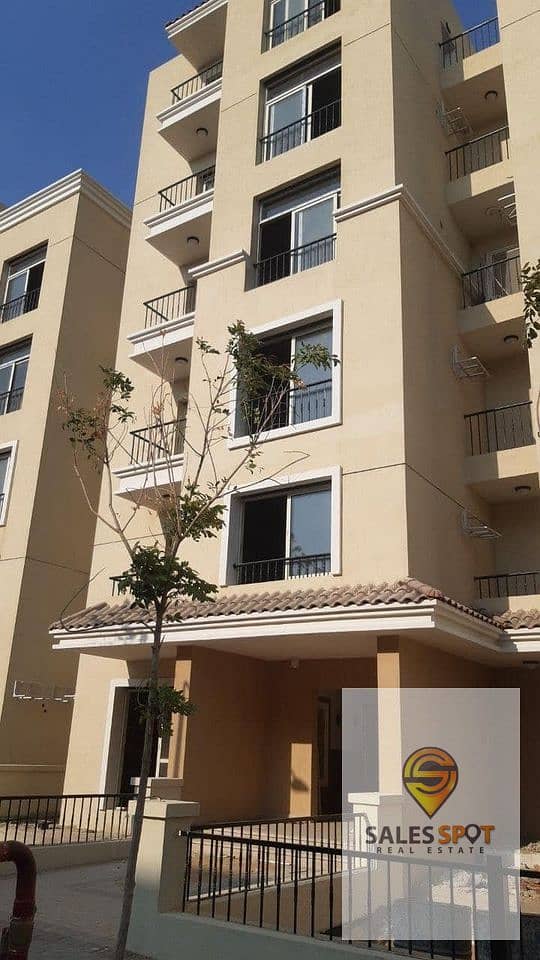 With a 42% discount, own a 131-meter apartment for sale on the Suez Road in Sarai Compound, in front of Madinaty 6