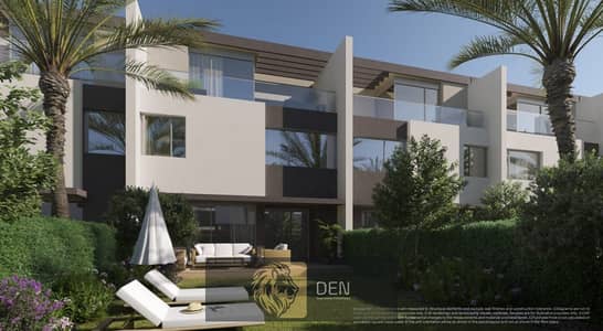 Townhouse middle semi finished with landscape view  in Al Burouj Compound - El Sherouk