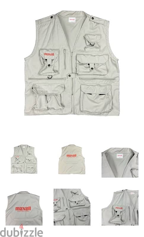 Maxell vintage cargo vest 0