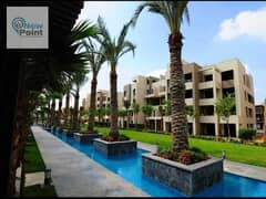 Apartment 155m with garden for sale in Swan Lake Hassan Allam Compound in front of Rehab with 10% down payment and installments over 7 years