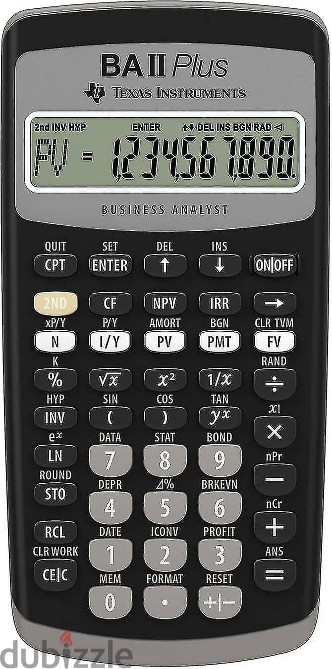 TEXAS INSTRUMENTS BA II Plus Financial Calculator آلة حاسبة مالية 0