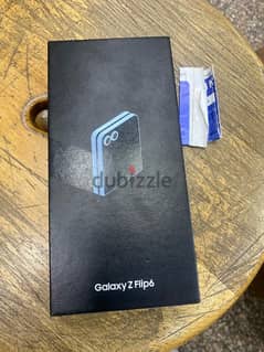 Galaxy Z Flip 6 256G Blue جديد متبرشم بضمان الوكيل