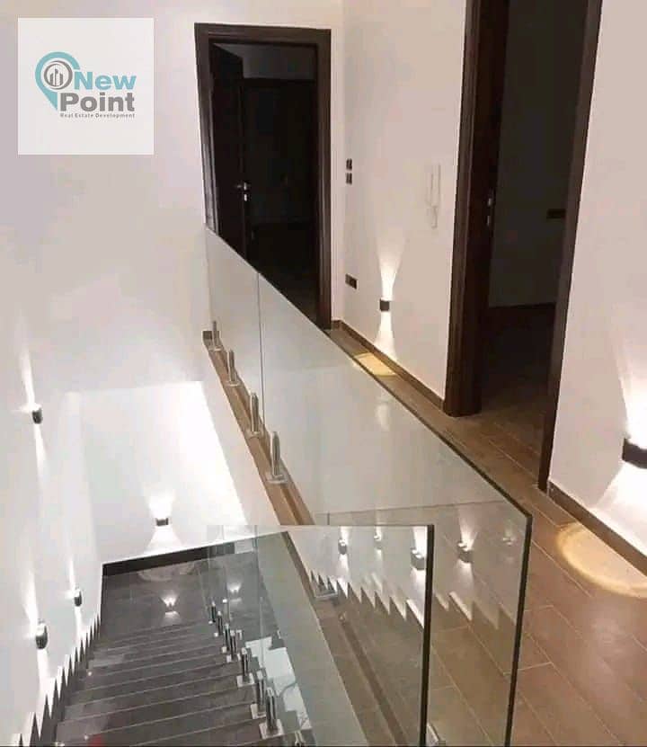 Duplex with garden for sale at a very special price, prime location directly in front of Al-Rehab in Creek Town Compound from Al-Qazzar Company 6