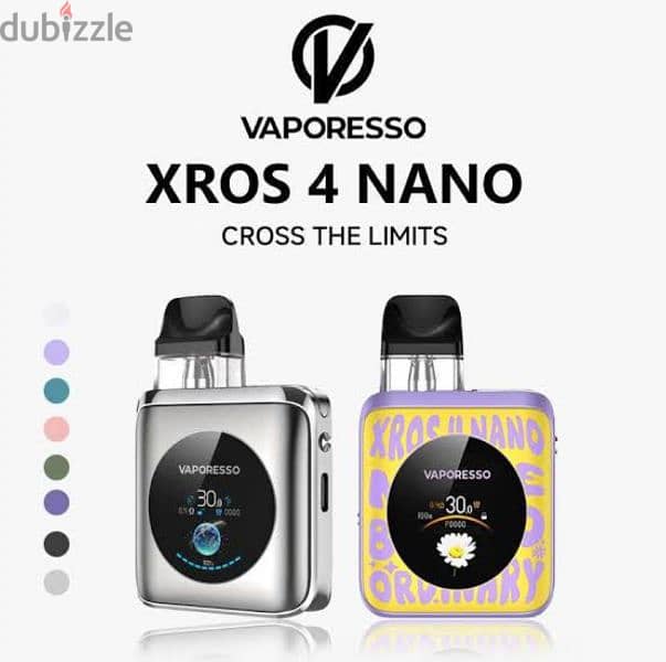 VAPORESSO XROS 4 NANO vape فابوريسو اكس روس 4 نانو فيب جديد متبرشم 0