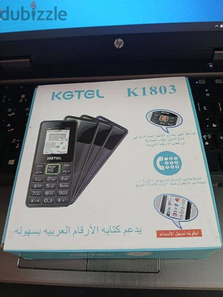 موبايل KGTEL  K1803  زراير بعلبته والضمان استعمال شهر 11