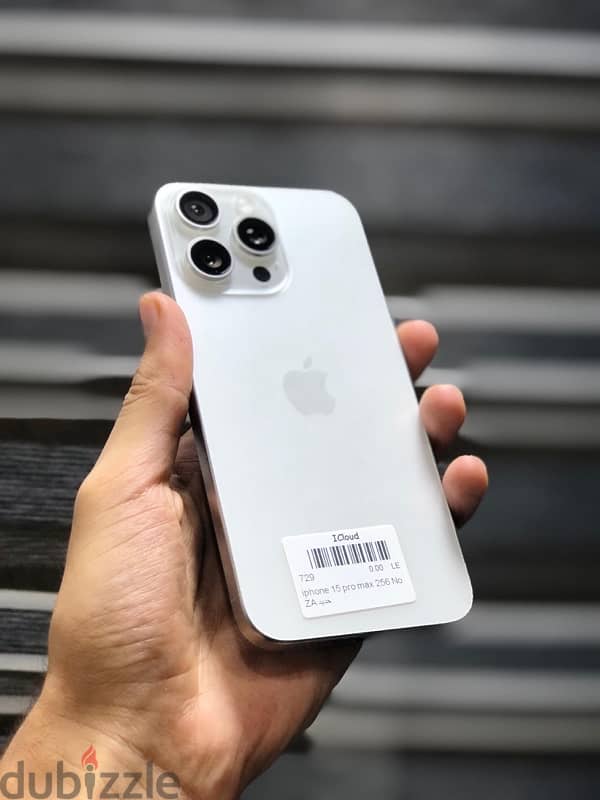 جهاز فقط بدون كرتونه “ iPhone 15 pro max “ 256G خطين نسخه za 0