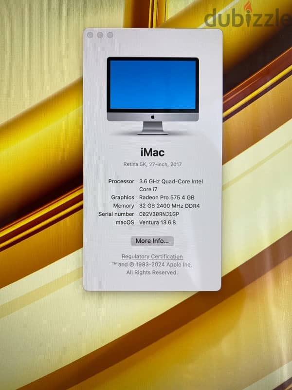 iMac 2017 27” Retina 5K 2